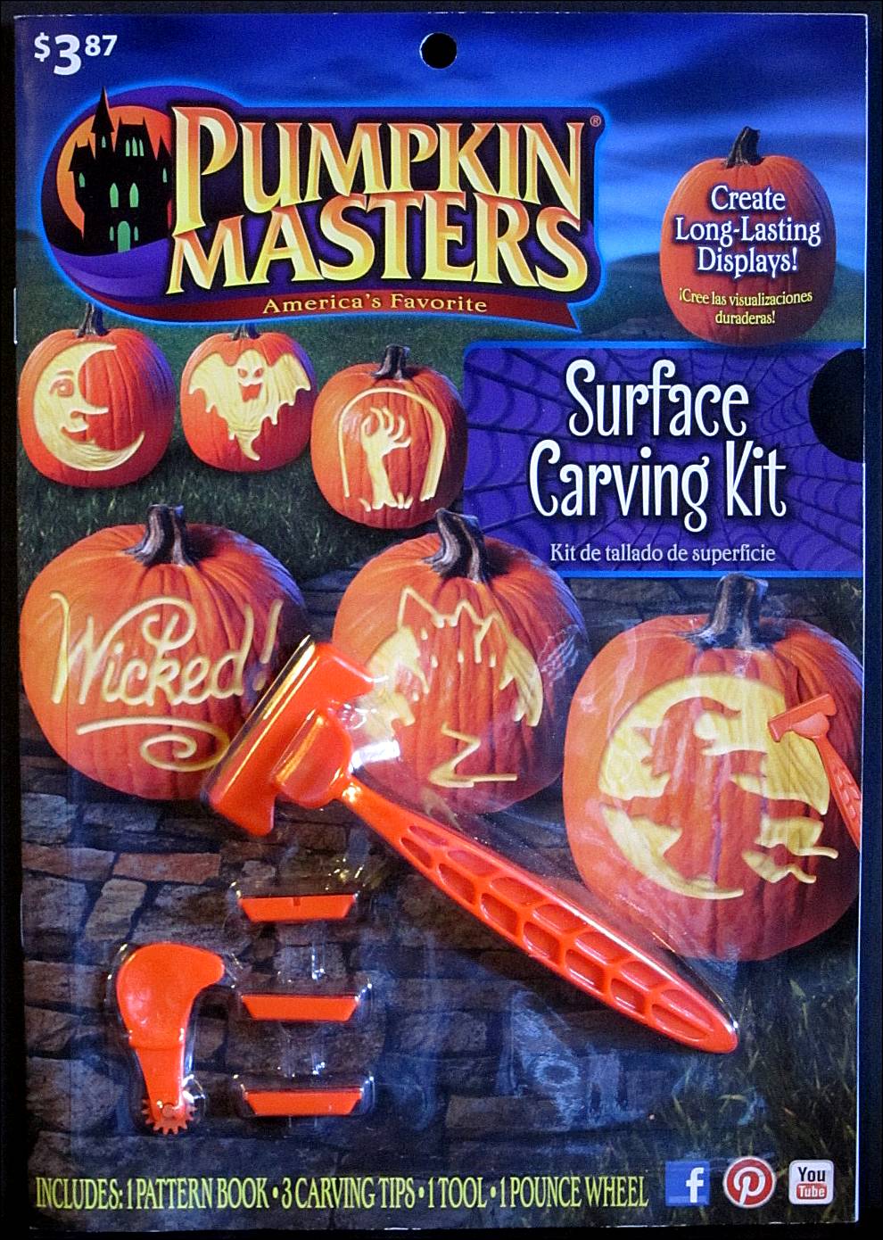 Masterpiece Pumpkins CARVING KITS & SUPPLIES carving kits, pattern